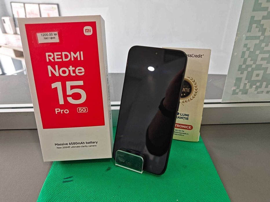(Ag44 B7067) Xiaomi Redmi Note 15 Pro 5G 256/8GB - Garantie 2 ani!
