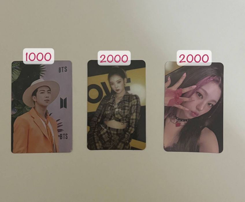 kpop карты групп : Stray kids , itzy , BTS