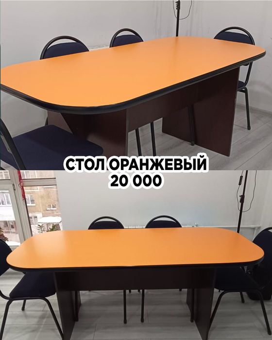 Тумба и стол, стеллажи 3 отсека