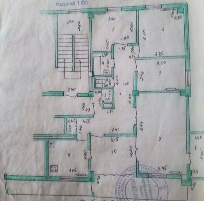 4 комнатная спец-план площадь 100м2. Ориентир Казахстан