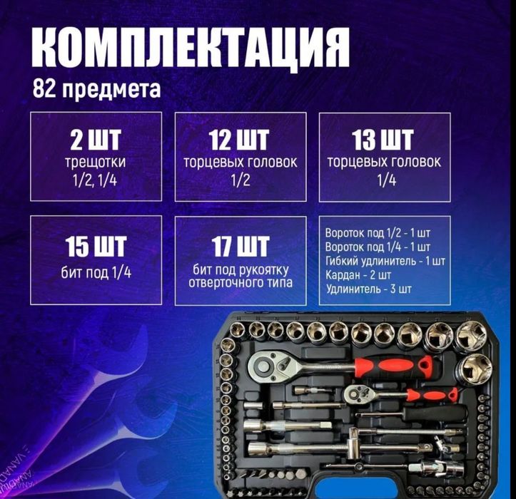 Набор инструментов  - 82 предметов