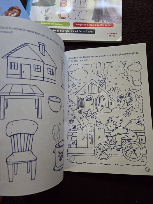 Vand carticele.pentru invatat alfabetul si numerele