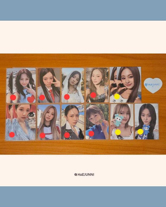 kpop photocards (nct, loona, twice, red velvet)