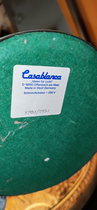 Veioza lampă de masa Casablanca ani 1970 West Germany