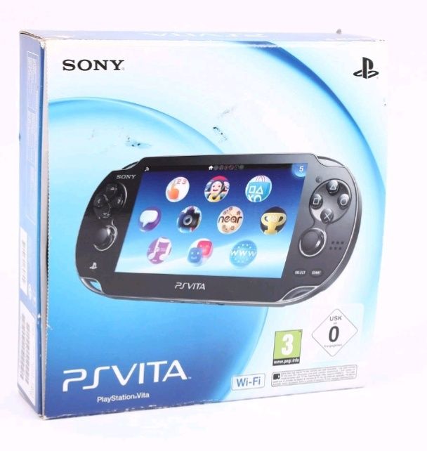 Sony PS Vita OLED PCH-1004 (Перфектно състояние, Пълен комплект + 2 Игри)