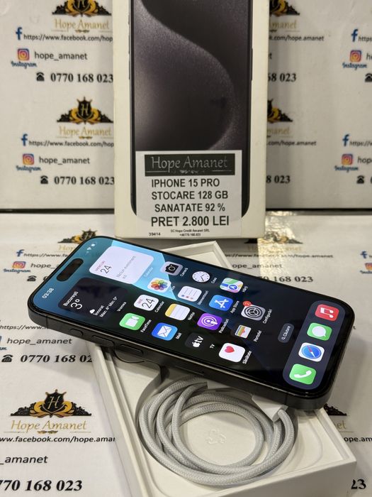 Hope Amanet P7 Iphone 15 Pro 128 Gb