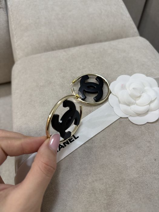Серьги Шанель с упаковкой