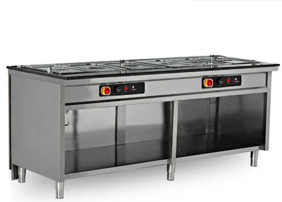 Професионален топъл бюфет (бен-мари маса) GGM Gastro за храна / заведение, 210х79х85 см