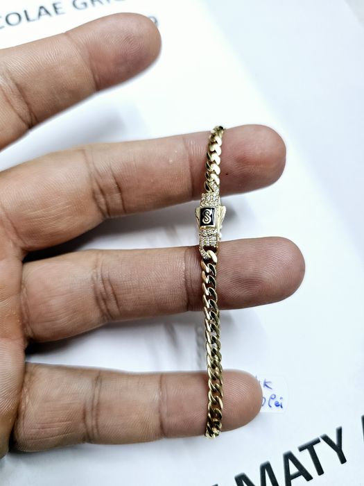 Vand bratara cuban din aur 14 k 5.13 g cod 911