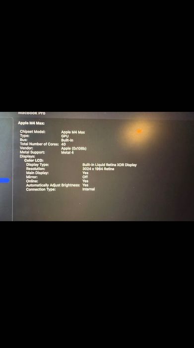 НАЛИЧЕН Apple MacBook Pro 14” M4 Max • 16 CPU/40 GPU • 64GB Unified Memory • 4TB SSD С Гаранция