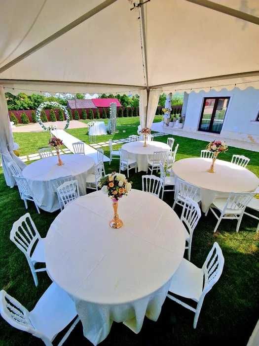 Inchiriere corturi, mese,scaune si decoratiuni pentru nunti evenimente