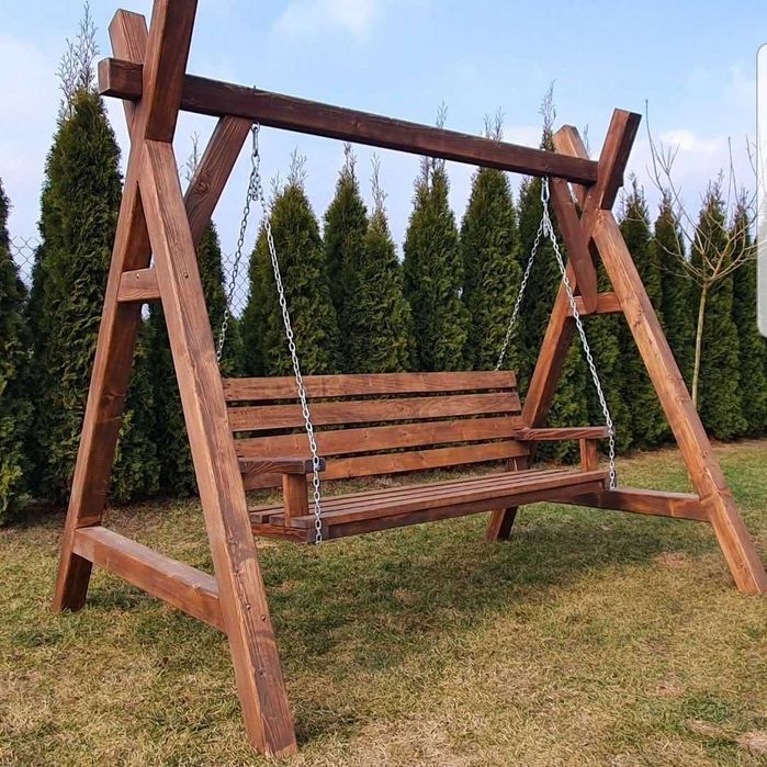 Качели, Качели садовые из дерева