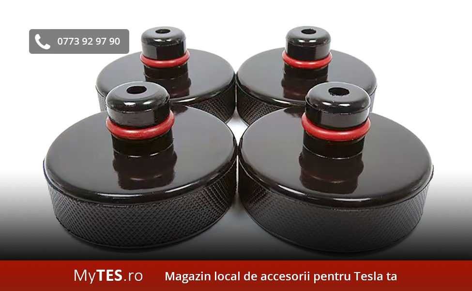 Set De 4 Tampons/coussinets Pour Cric Tesla Model 3/Y/S/X - Protection Batterie Et Châssis Lors Du Levage - En Caoutchouc