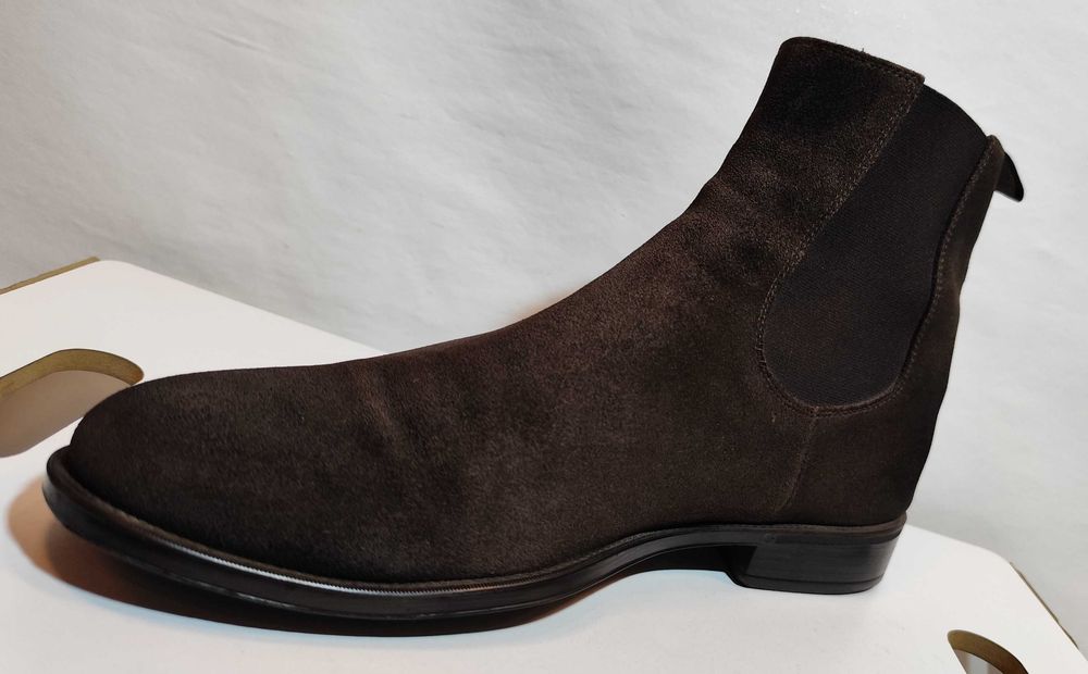 Ghete chelsea 43 plain toe suede Doucal's piele naturala moale