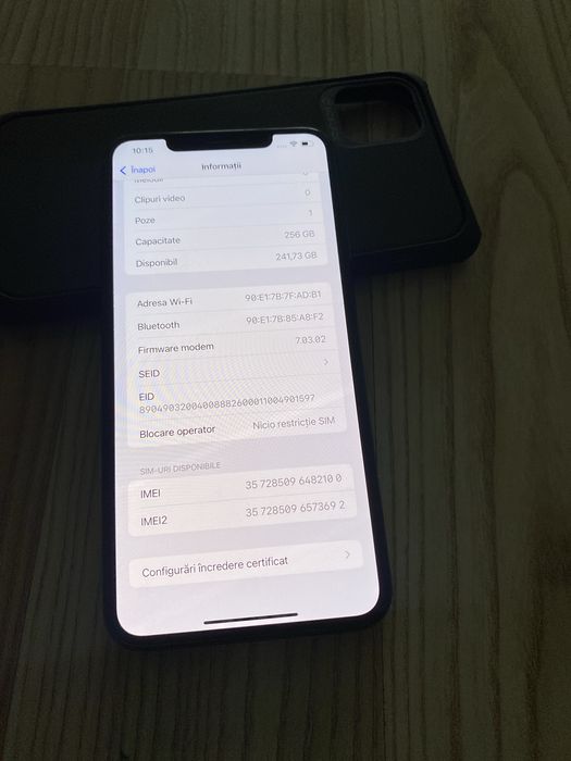 iPhone xs MAX , 256 GB , Tot original