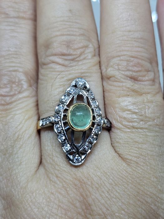 Бриллианты изумруд 750СССР