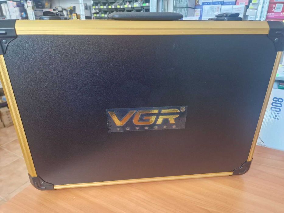 Професионален комплект машинки за подстригване VGR Stepless, 4 в 1, Тример VGR V-977, Шейвър VGR V-377, Сешоар VGR 401