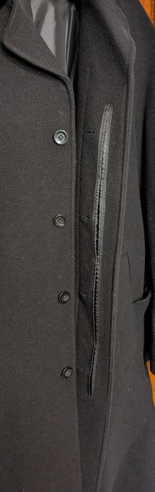 Palton negru , lînă