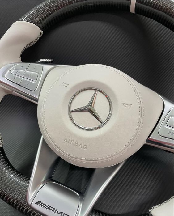 Volan Mercedes AMG carbon | alcantara padele | C class E S CLS GLE GLC