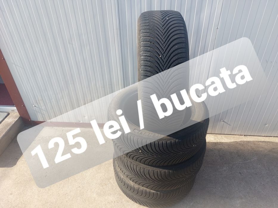 125 lei bucata! Set anvelope M+S/IARNA 205 55 17 Michelin