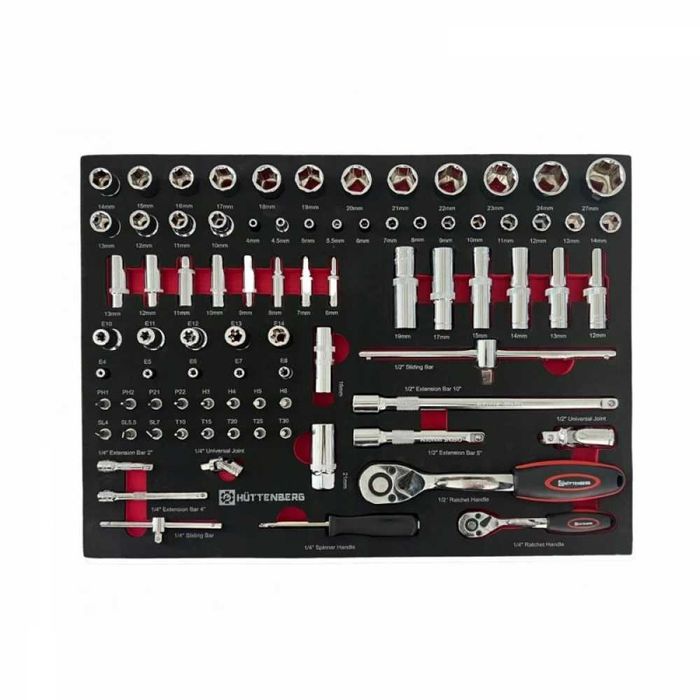 Шкаф с инструменти със 7 чекмеджета – 6 пълни ForceKraft - Huttenberg