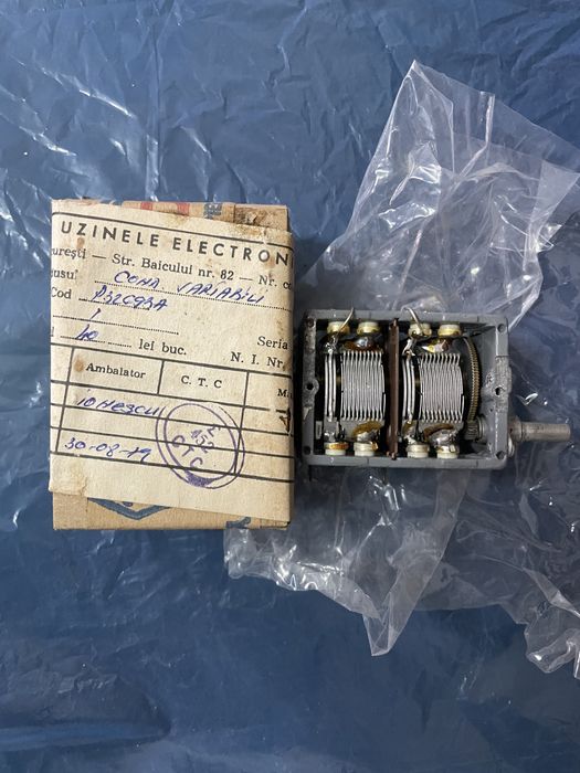 Condensator variabil  de  Uzinele Electronica fabricație 1979 !