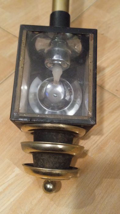 Lampa reflector cu lumanare pentru caleasca/caruta sau curte/foisor