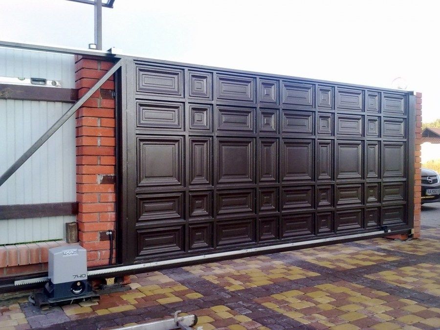 Ворота откатные секционные распашные