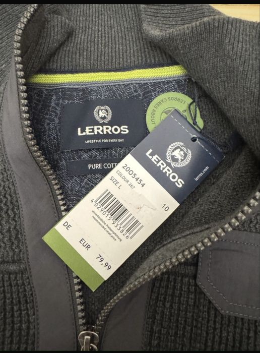 Pullover, Lerros, marimea L, gri.