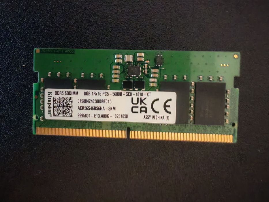 8Gb RAM DDR5 5600Mhz