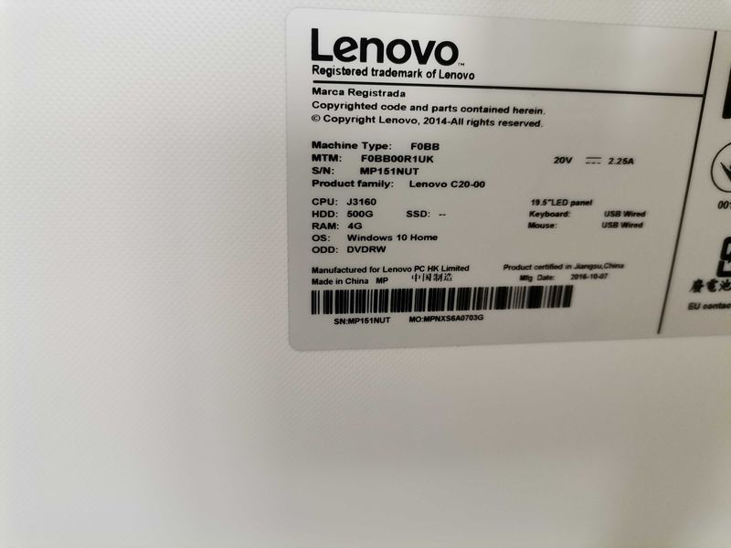Настолен компютър - Lenovo Intel Celeron J3160