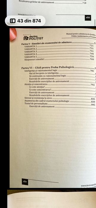 Manul pentru admiterea în școlile MAI