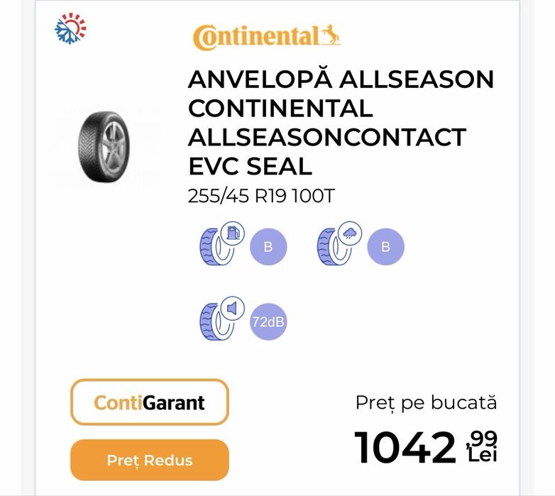 Roti/ Jante aliaj R19 Volkswagen Tiguan Tayron  255/45/19 Continental