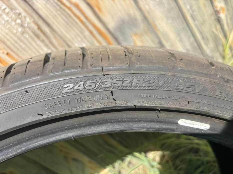 245/35/20 закупени малко преди края на лятото на 2025 г.