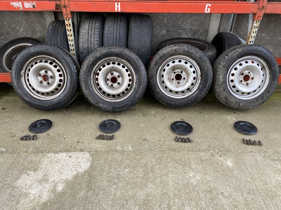 Jante+cauciucuri 205/65R16C Vw Transporter T5 Pret 1000 lei setul