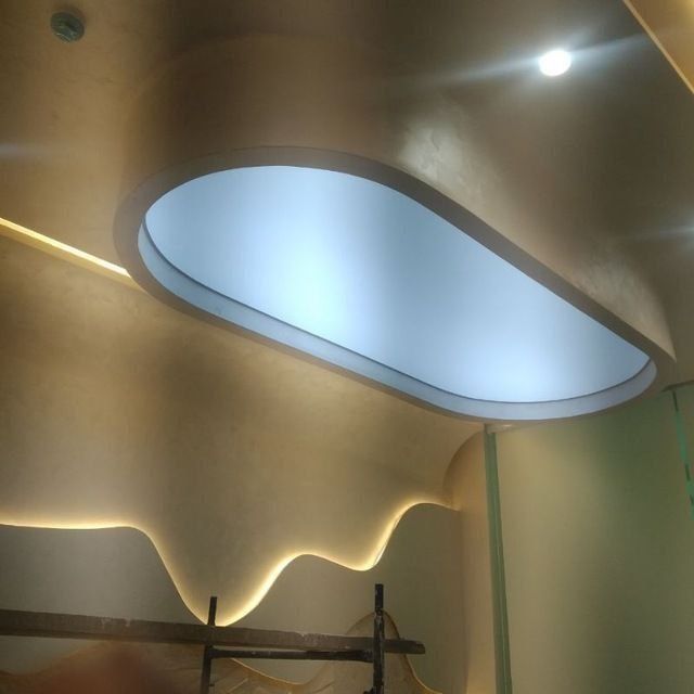 Фасад травертин, атаченто, эммулция краска