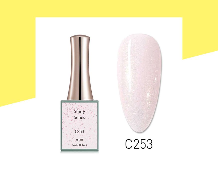 Професионален UV/LED брокатен гел лак серия "Starry" CANNI - 16 мл.