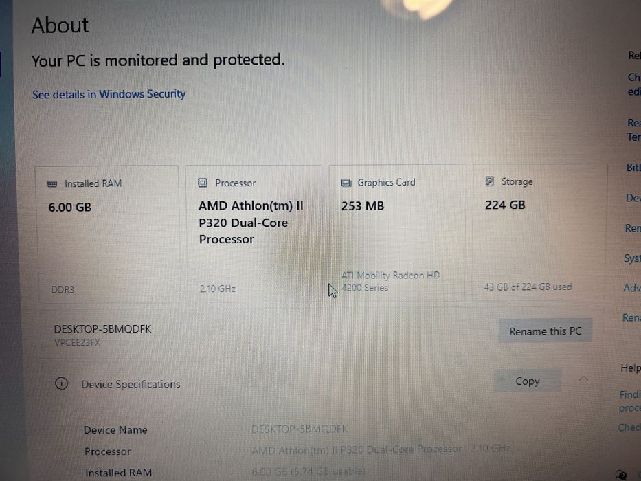 Sony VAYO PCG-61611L  работещ отличен колекционерски