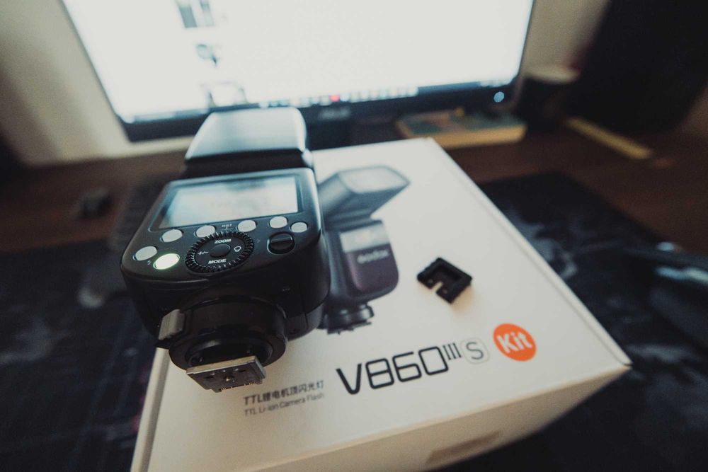 Godox V860IIIS TTL Blitz Ving pentru Sony (patina metalica) & Trigger Godox
