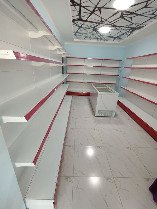 Стеллаж из металла, оборудование в магазин, стелаж stilaj pirlavka