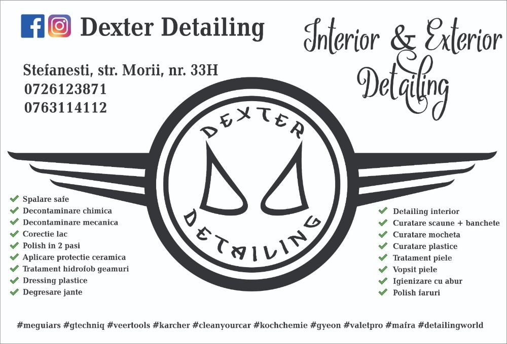dexter detailing - reconditionat tapiterie piele - revopsire