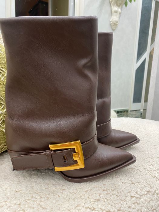 Дамаки ботуши/изкуствена кожа/36