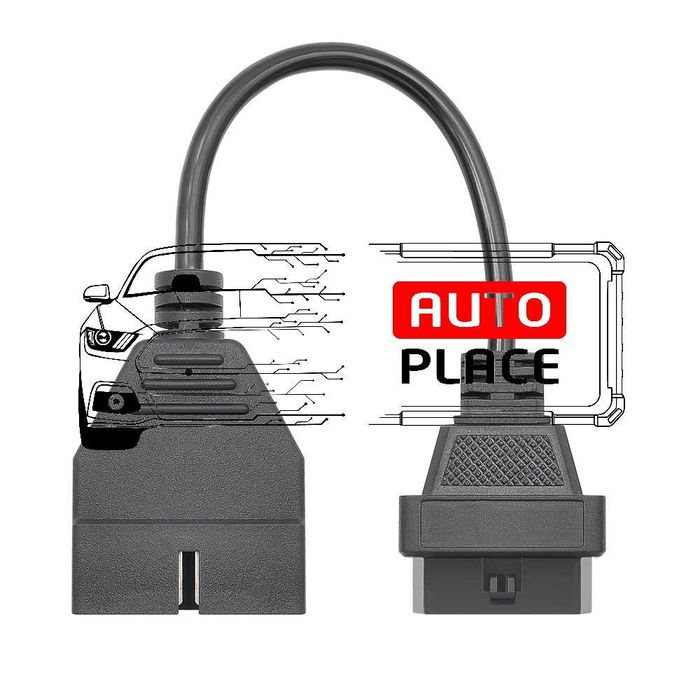 Кабел / Преходник / Адаптер за GM 12 Пина 12 Pin ГМ Delphi Autocom