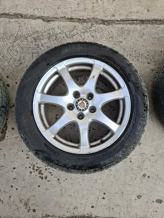 Set Jante Aliaj Anzio 17" + Anvelope Iarnă Yokohama 215/60 R17 (Duster, Qashqai, etc)