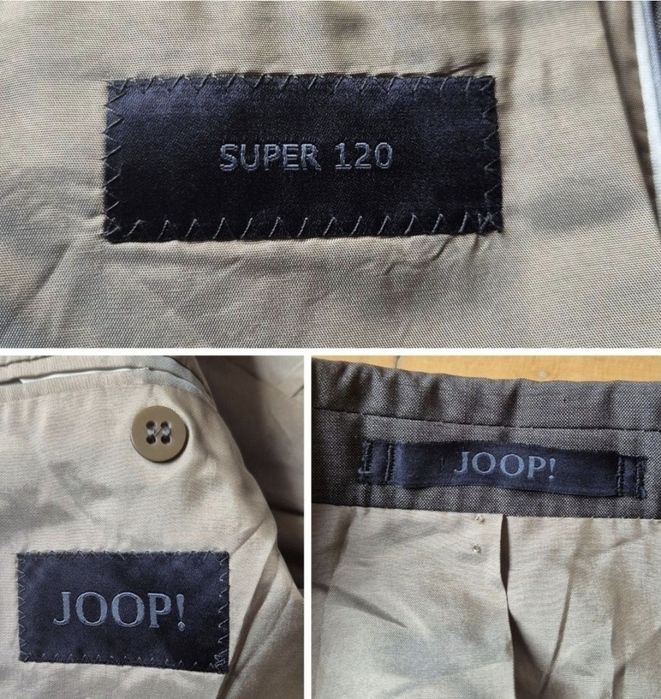 Costum de lux Joop!, Lână Super 120, Croială Modernă, Gri/Maro - 50