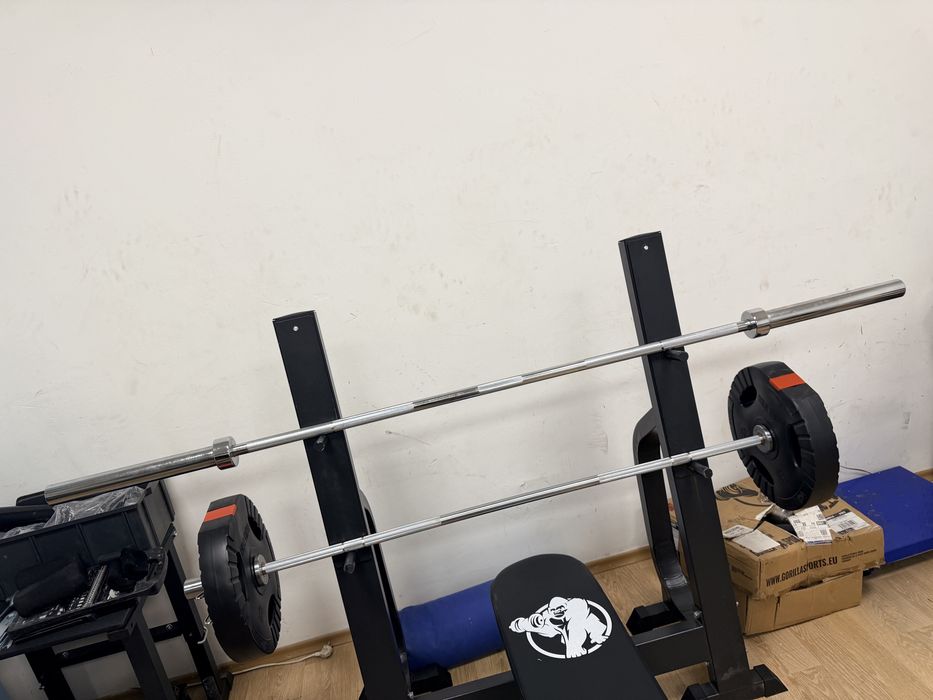 Bara olimpica noua  50 mm. 220 cm. 20 kg. Pret 550 lei predare in Buc.