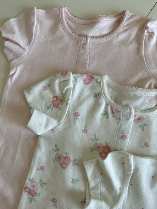 4бр. Комплект Ромпъри къс ръкав 9-12м