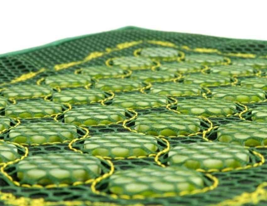 Нефритена Подложка от Нефритен Камък Подложка за Стол Офис Дом Маса Бюро Дишащ Охлаждащ Масаж Подложка за Автомобилна Седалка Естествен Нефритен Камък