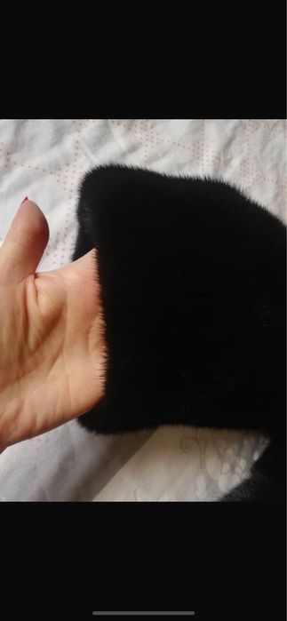 шуба норка черный бриллиант