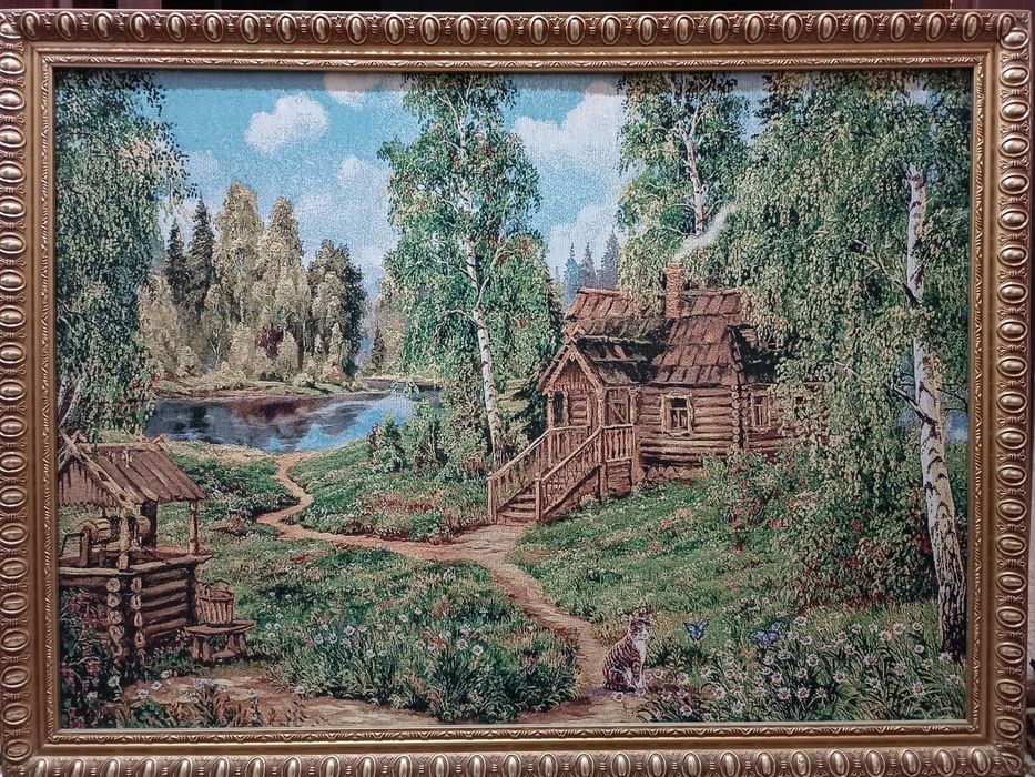 Гобелен. Вышитая картина. Состояние супер!
